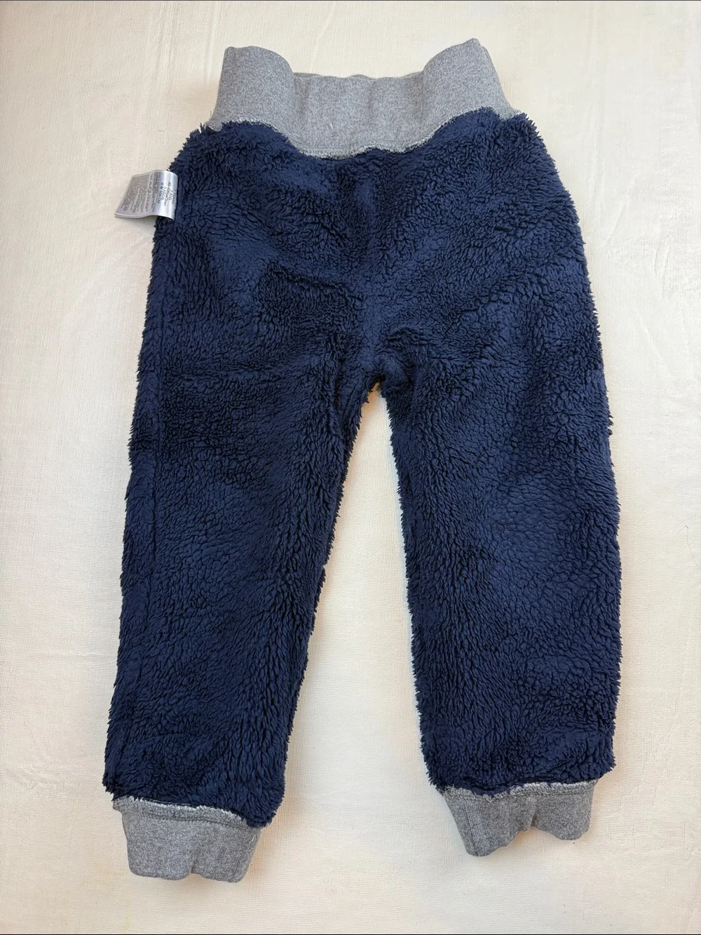 GAP Kids Heather Gray Elastic Waist Drawstring Jogger Pants Fleece Lined Size 3T